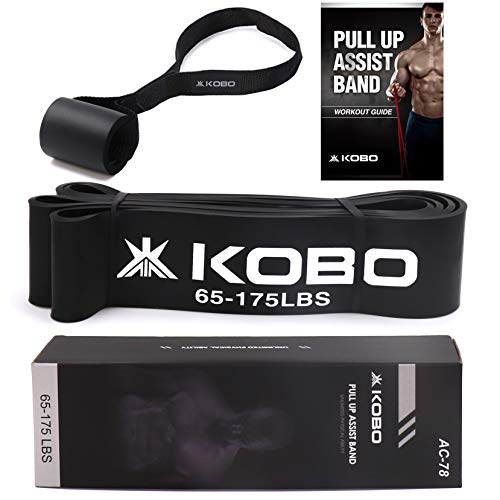 Kobo Power Loop Band with Door Anchor/Resistance Band/Pull Up Assist Bands 41 Inch| Powerlifting Bands - for Mobility & Body Stretching, Powerlifting, Resistance Training with Workout Guide Booklet - Image 1