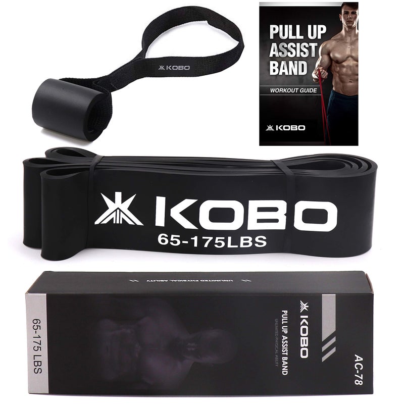 Kobo Power Loop Band with Door Anchor/Resistance Band/Pull Up Assist Bands 41 Inch| Powerlifting Bands - for Mobility & Body Stretching, Powerlifting, Resistance Training with Workout Guide Booklet - Image 5