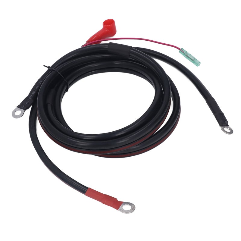 Battery Cable Black 2M Pure Copper Battery Cable Replacement for Parsun Powertec Outboard Engine 15‑85HP - Image 3