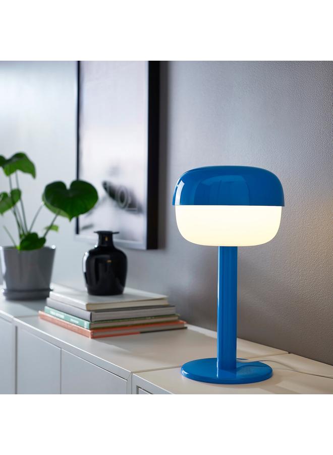 Zaboon Table Lamp, Blue, 36 Cm - Image 3
