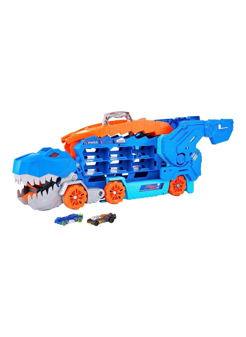 Hot Wheels Hot Wheels Transforming City T-Rex Ultimate Hauler Playset  - Image 1