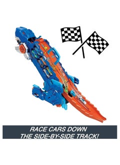 Hot Wheels Hot Wheels Transforming City T-Rex Ultimate Hauler Playset  - Image 5