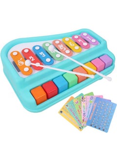 Generic Creative hub 2 in1 Baby Piano 8 Tone Xylophone Toy for Toddlers 1-4 Years Old,8 Multicolored Key Keyboard Piano, Educational Musical Learning Instruments Toy for Baby Kids Girls Boys-Pack of 1  - Image 1