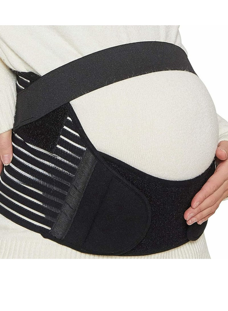Cool Baby COOLBABY Maternity Belt 3 in 1 Pregnancy Support Maternity Belt Belt/Back/Abdominal Belt/Postpartum Recovery Belt Black Adjustable Size L - Image 1