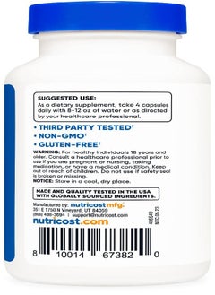 Nutricost Nutricost Ursolic Acid 300mg 120 Capsules Vegetarian Non GMO Gluten Free Soy Free  - Image 4