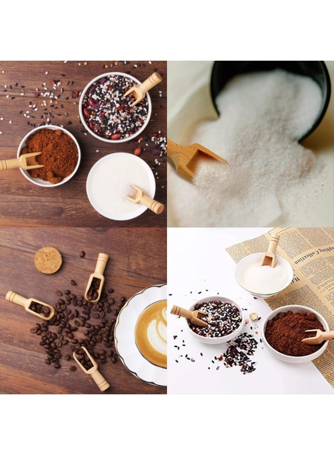 3 Pcs Mini Wooden Salt Spoons, Bath Scoops, 0.9 X 3.1 Inches, Candy Spoon, Scoop Natural For Kitchen, Salts, Powder, Tea & More, Eco-Friendly, Easy To Clean - Image 5
