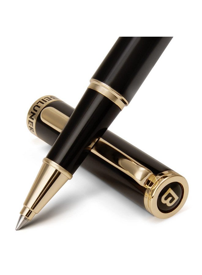 BEILUNER Luxury Rollerball Pen,24K Gold Trim,Noble and Elegant Designs,Schneider Ink Refill, Best Roller Ball Pen Gift Set for Men & Women, Professional, Executive Office, Nice Pens - Image 1
