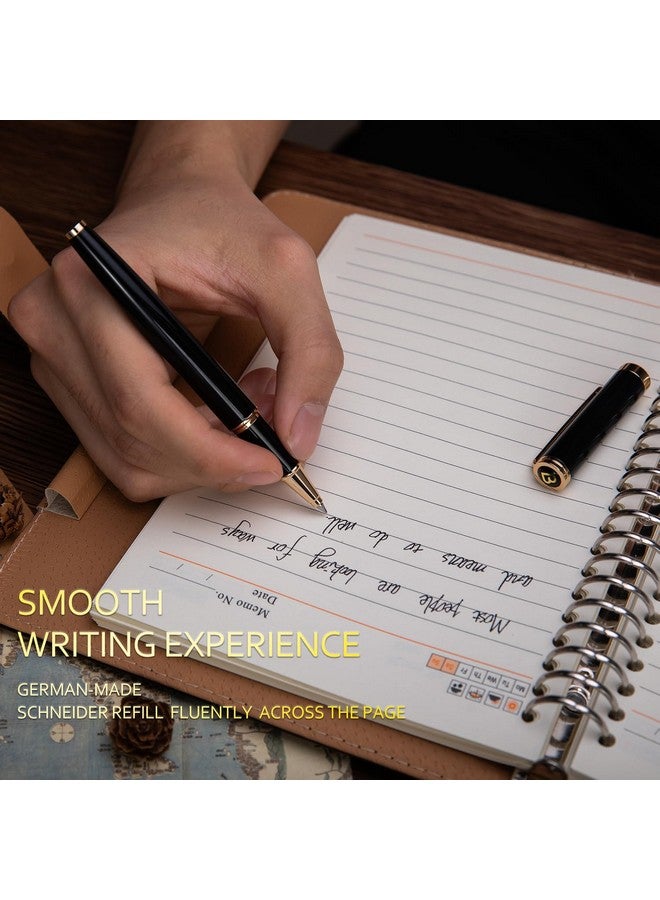 BEILUNER Luxury Rollerball Pen,24K Gold Trim,Noble and Elegant Designs,Schneider Ink Refill, Best Roller Ball Pen Gift Set for Men & Women, Professional, Executive Office, Nice Pens - Image 5