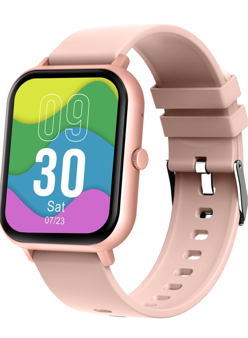 SYOSI AI Voice Assistant Smart Watch for Women Men, Fitness Trackers with Blood Pressure and Heart Rate Monitor, Adjustable Silicone Straps Smart Watch, Compatible iPhone, Android Phones - Image 1