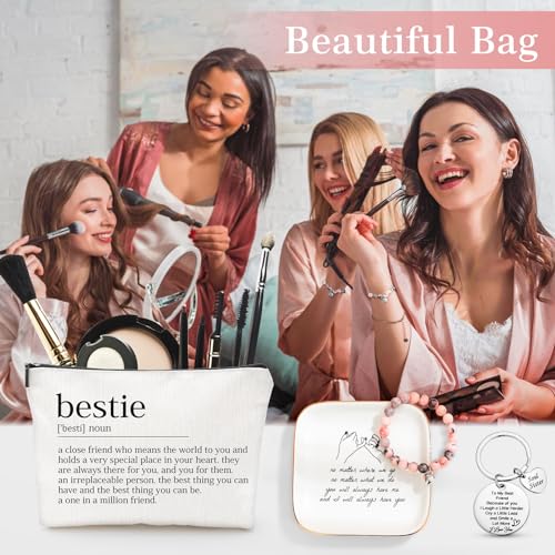 Looca Best Friend Birthday Gifts for Women Friendship Gifts for Women Friends Unique Bestfriend Birthday Gift for Woman Bestfriend gift Ideas for Bestie BFF Soul Sister - Mug, Keychain, Candle, Bracelet - Image 4