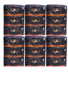 WAW WOW Soft Facial Tissues - 3 Ply Ultra Soft and Absorbent, Perfect for Daily Use, 600 Sheets Per Pack (Pack of 18) 