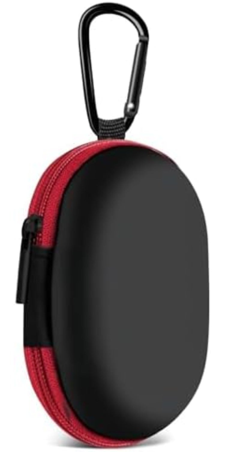 MOLOVA Earbud Case Portable EVA Carrying Case Storage Bag Cell Phone Accessories Organizer with Carabiner for Wired/Wireless Headphones, SD Memory Card, Camera Chips(Square, 5 Pack) - Image 1
