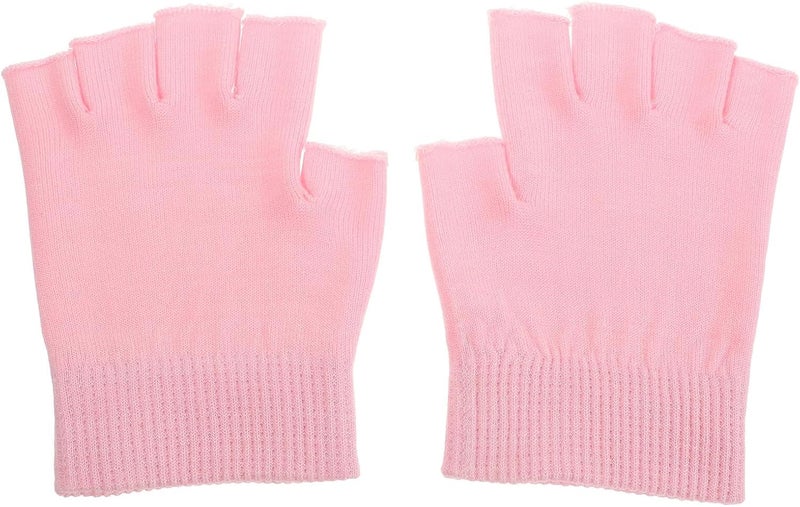 Uonlytech 1 Pair Moisturizing Gel Gloves for Dry Hands Overnight Lightweight Yarn Knitted Hand Spa Gloves with Touchscreen Preventing Autumn Winter - Image 1