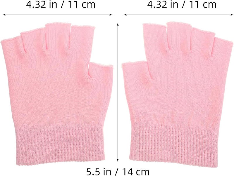 Uonlytech 1 Pair Moisturizing Gel Gloves for Dry Hands Overnight Lightweight Yarn Knitted Hand Spa Gloves with Touchscreen Preventing Autumn Winter - Image 2
