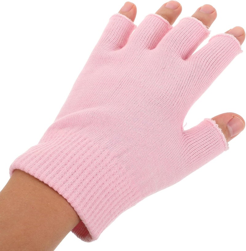 Uonlytech 1 Pair Moisturizing Gel Gloves for Dry Hands Overnight Lightweight Yarn Knitted Hand Spa Gloves with Touchscreen Preventing Autumn Winter - Image 3