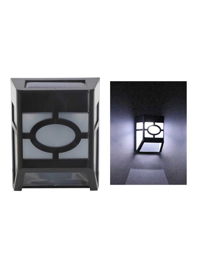 Loquat Waterproof Solar Powered Fence Light Black/Clear 8.9x5.2x11.5cm - Image 4