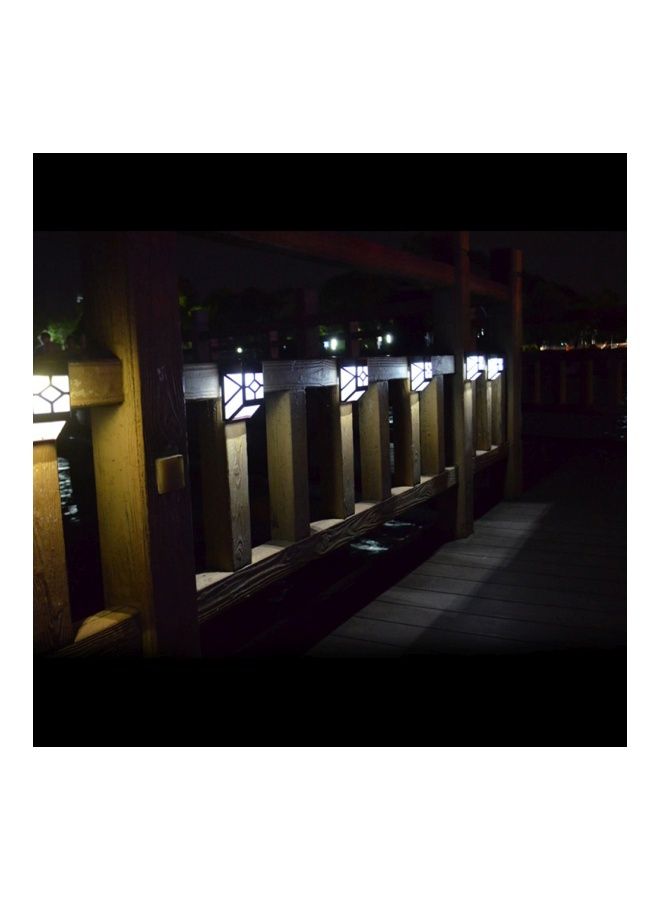 Loquat Waterproof Solar Powered Fence Light Black/Clear 8.9x5.2x11.5cm - Image 5