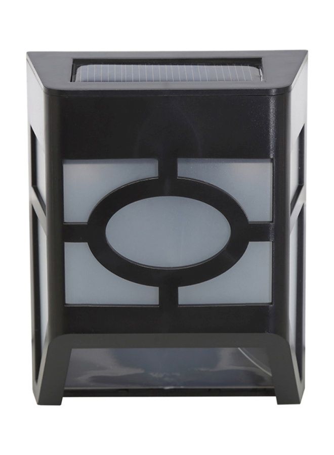 Loquat Waterproof Solar Powered Fence Light Black/Clear 8.9x5.2x11.5cm - Image 1