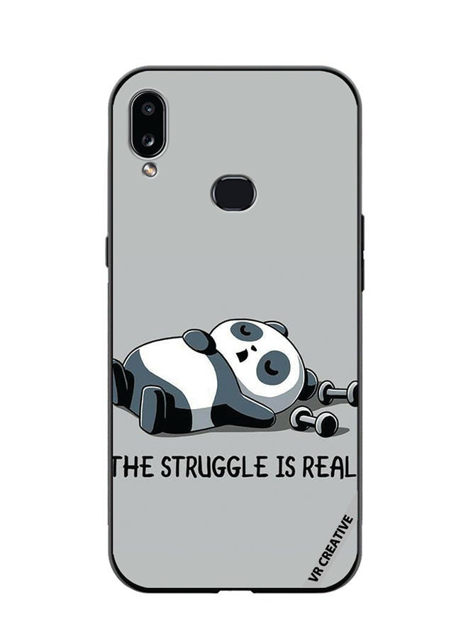 VR CREATIVE Protective Case Cover For Samsung Galaxy A10s Struggle Is Real Design Multicolour - Image 1