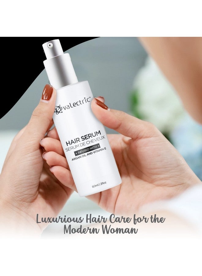 Evalectric Argan Oil Hair Serum - For Dry, Damaged, Frizzy Hair - Anti-Frizz, Straightening, and Shine Serum with Vitamin E - 2 Fl. Oz. - Image 2