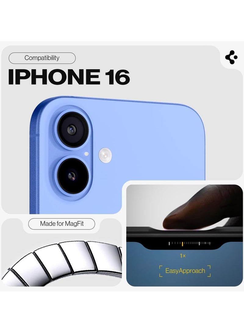 Spigen Tough Armor MagFit AI for iPhone 16 Case Cover MagSafe with Kickstand (2024) - Navy Blue  - Image 2