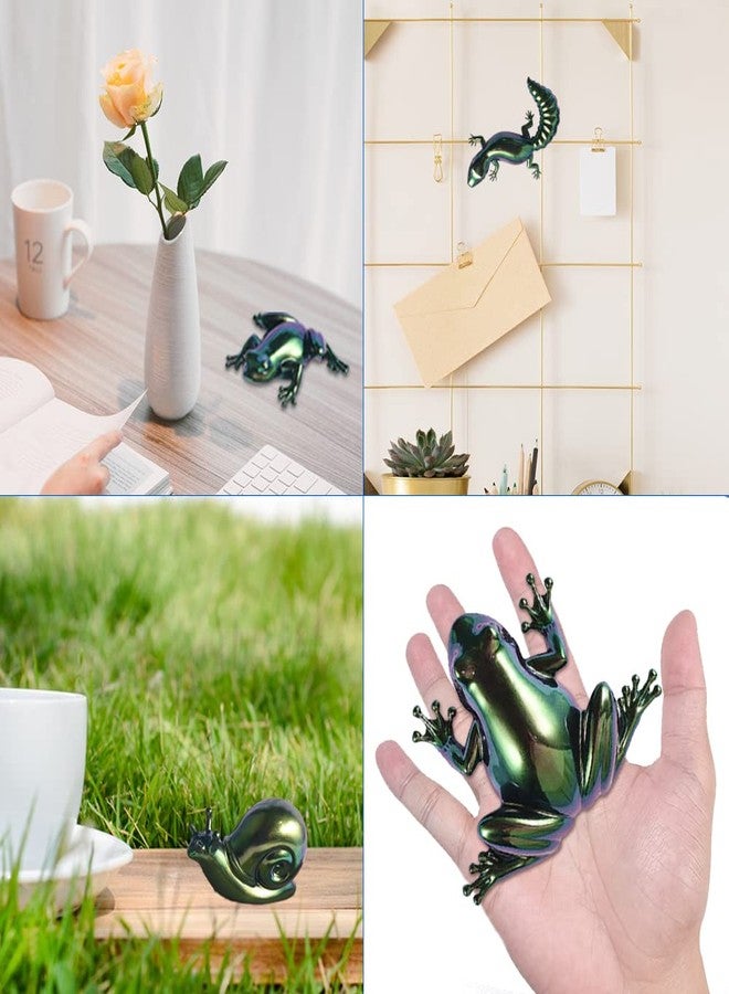 AFUNTA 3D Frog Lizard Snails Shapes Resin Molds Silicone, AFUNTA 3 Pcs Epoxy Resin Molds Lifelike Animal Silicone Mold, for Wall Desktop, Cabinets Decor - Image 4