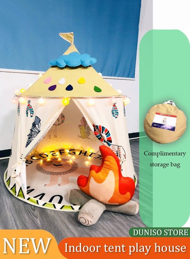 DUNISO Kids Tent,Play Tent Playhouse for Kids Princess Castle Tent Gift Toys for Girl Play House for Toddler Children Indoor - Image 1