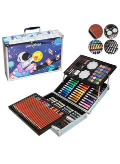 DAREU 145-Piece Drawing & Painting Art Kit - Blue Space Theme, Portable Bag for Beginners & Pro Artists - Ideal for Sketching, Coloring & Creative Art Projects for Kids  - Image 1