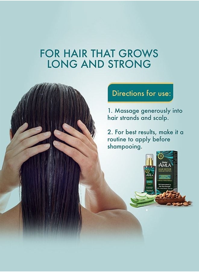 Dabur - Dabur Amla Therapeutic Oil | Hair fall Control | Enriched with Pure Amla, Sweet Almond & Aloe Vera - 150ml - Image 1