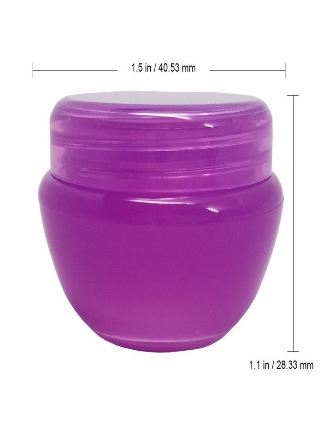 Beauticom® 10G/10ML Frosted Container Jars with Inner Liner for Scrubs, Oils, Salves, Creams, Lotions, Makeup Cosmetics, Nail Accessories, Beauty Aids - BPA Free (72 Pieces, LIGHT Purple) - Image 2