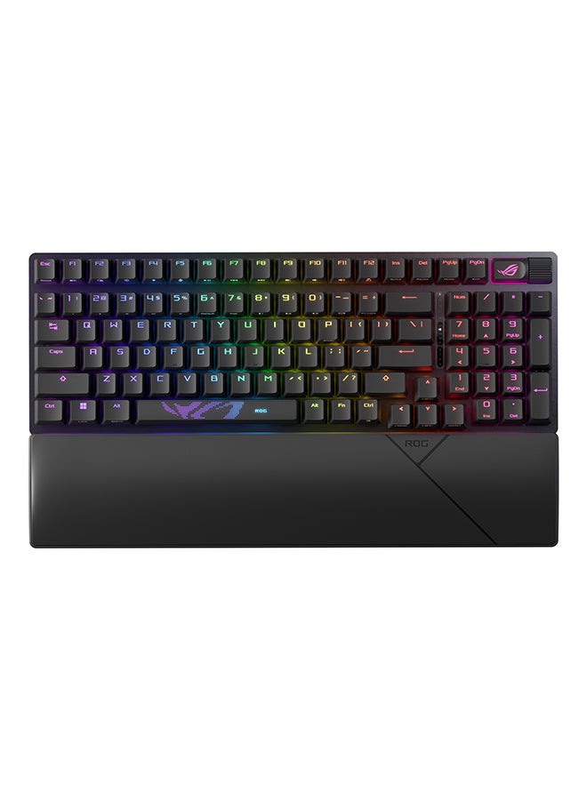 ASUS ROG Strix Scope II 96 Wireless Gaming Keyboard, Tri-Mode Connection, Dampening Foam & Switch-Dampening Pads, Hot-Swappable Pre-lubed ROG NX Snow Switches, PBT Keycaps, RGB-Black - Image 1