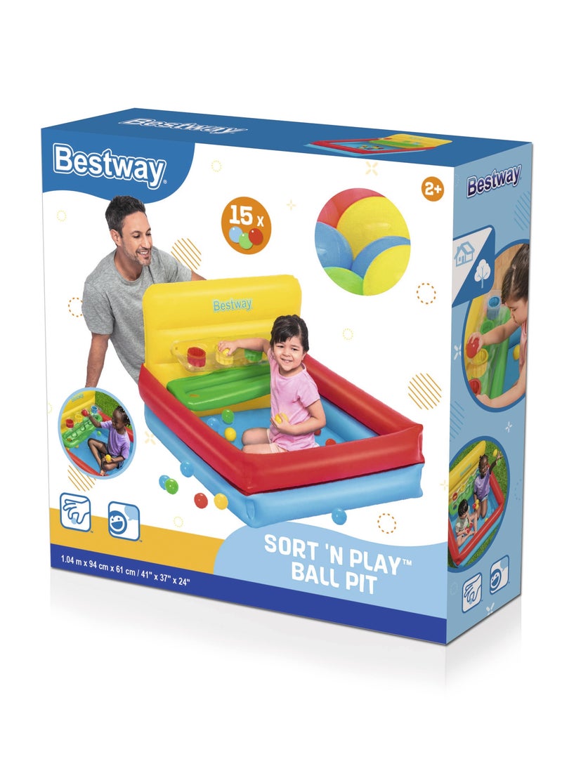 Bestway Sort N Play Ball Pit Set 104x94x61Cm | For Indoor and Outdoor Ball Pit - Image 2