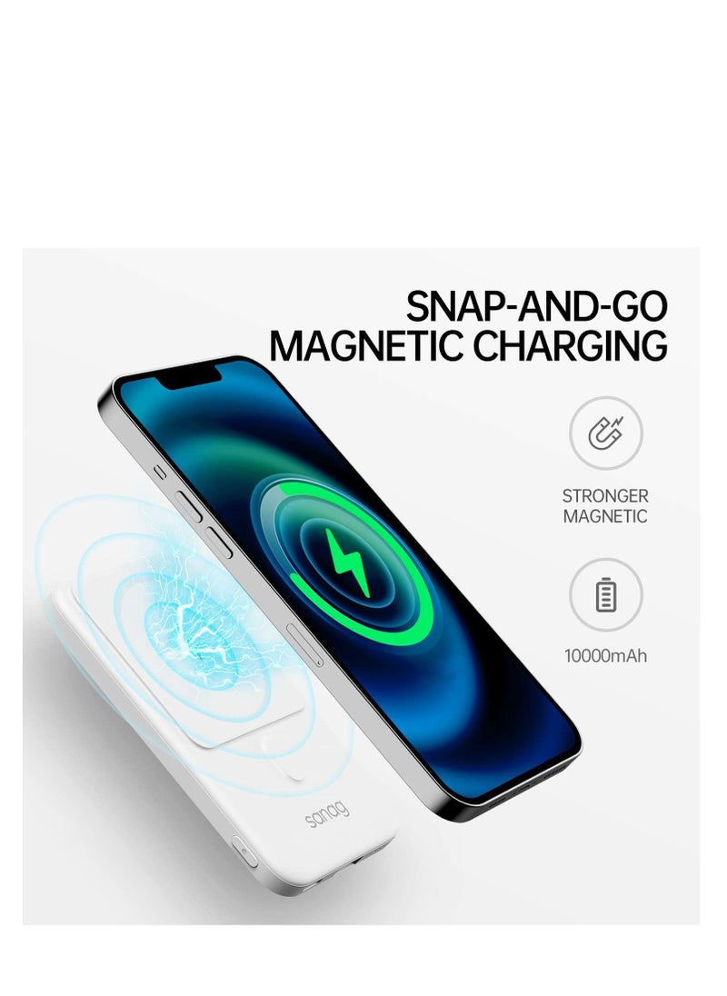 sanag Quick Charging Magnetic Super Power Bank Back Clip Supply for Apple 12 13 14  - Image 2