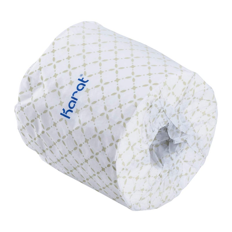 Karat 2-Ply Toilet Paper, 48 Rolls, 500 Sheets, Embossed for Softness, Individually Wrapped for Hygiene, Virgin Wood Fiber (JS-TTW500) - Image 2