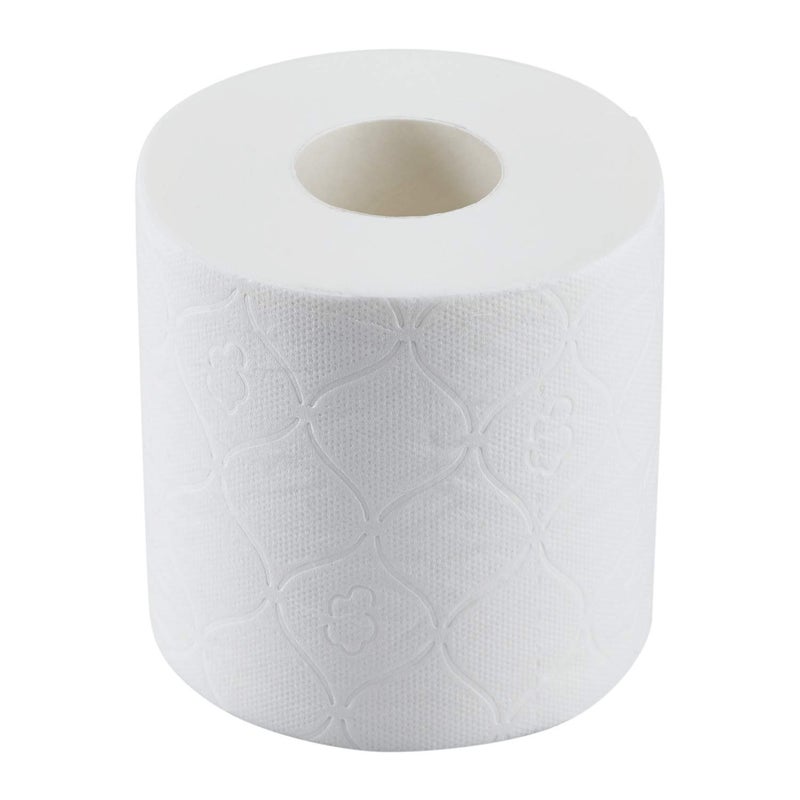 Karat 2-Ply Toilet Paper, 48 Rolls, 500 Sheets, Embossed for Softness, Individually Wrapped for Hygiene, Virgin Wood Fiber (JS-TTW500) - Image 4