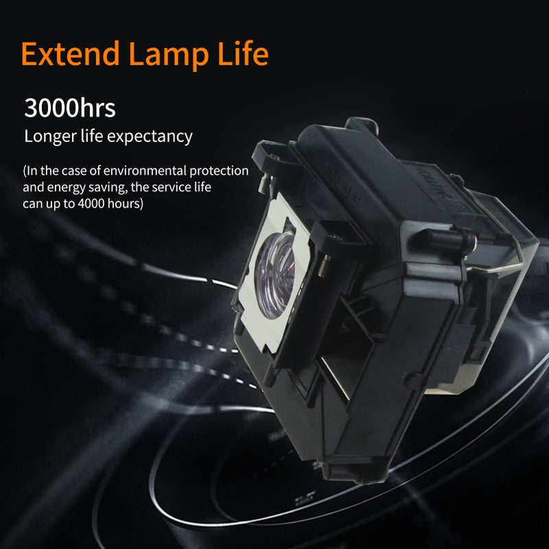 مصبورة بديلة ELPLP68 متوافقة مع أجهزة إبسون باورلايت هوم سينما 3010 3010E 3020 3020E EH-TW5810C - مصبورة بديلة بقوة 230 واط - Image 3