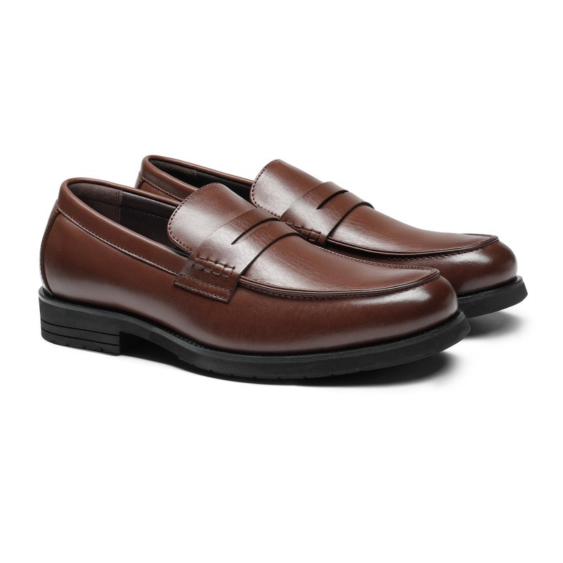 Bruno Marc Men's Dress Slip-on Penny Loafers Business Formal Shoes,Size 11,Dark Brown,SBLS2339M - Image 4
