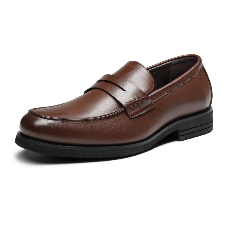 Bruno Marc Men's Dress Slip-on Penny Loafers Business Formal Shoes,Size 11,Dark Brown,SBLS2339M - Image 1