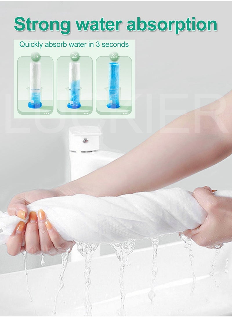 LUCKIER Travel essentials, disposable set includes bath towel, face towel, shower cap, toothbrush, dental floss, beard razor, comb, care kit, socks, toilet mat. Disposable travel supplies, suitable for outdoor camping, travel, and home backup.  - Image 3