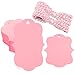 G2PLUS 100PCS Pink Paper Gift Tags with String 35x24 in Blank Hang Tags Wedding Favor Tag Present Name Label Tag for Gift Wrapping Pricing Mothers Day Valentines Day Party Favors - Image 1