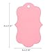 G2PLUS 100PCS Pink Paper Gift Tags with String 35x24 in Blank Hang Tags Wedding Favor Tag Present Name Label Tag for Gift Wrapping Pricing Mothers Day Valentines Day Party Favors - Image 4