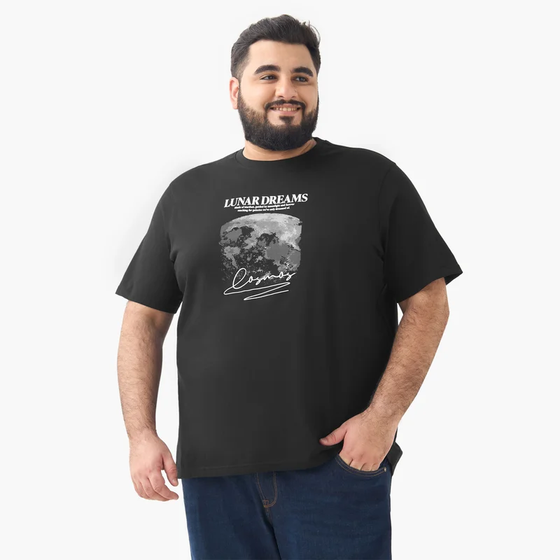 Splash FAV Graphic Print Slim Fit T-shirt