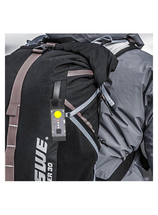 Portable Keychain Flashligh, Magnetic Clip-on Work Light Mini Outdoor Flashlight, Waterproof Rechargeable Pocket Light for Hiking, Camping, Survival, Emergency - Image 2