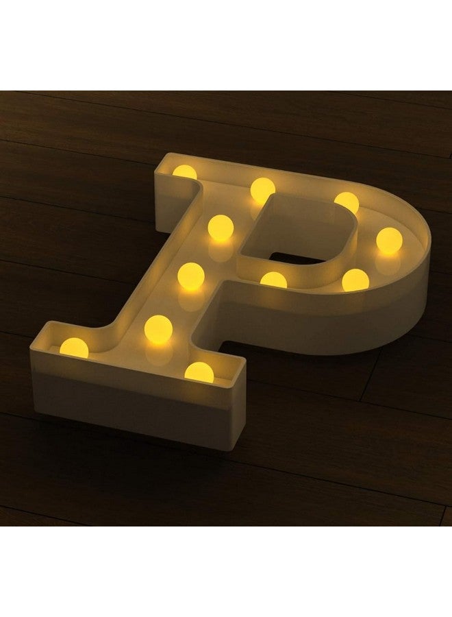 VRB Dec™ 1 Pcs Marquee Alphabet Light Letters/Letter Light/Alphabet/led Alphabet Letters/Aesthetic Room/Wall Decor Items/Birthday Decoration Items (Pack of 1) (P) - Image 5