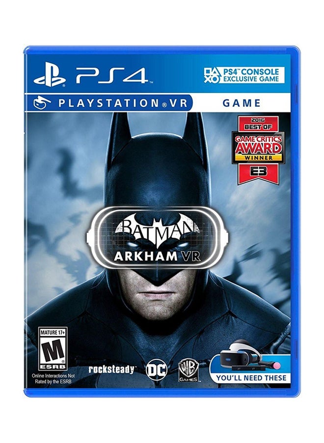 WB Games Batman : Arkham VR (Intl Version) - Action & Shooter - playstation_4_ps4 - Image 1