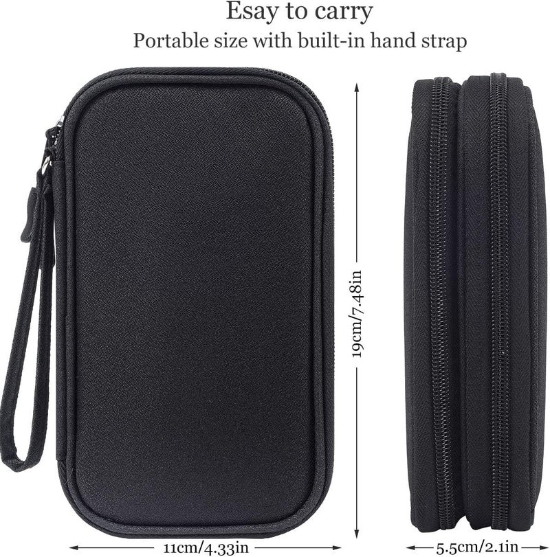 CAOODKDK CAOODKDK Electronics Accessories Organizer Pouch Bag, Travel Universal Organizer for Cable, Charger, Phone, SD Card, Business Travel Gadget Bag  - Image 3