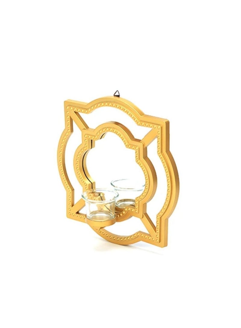 Fiber 2-piece mirror frame candlestick set - Image 1