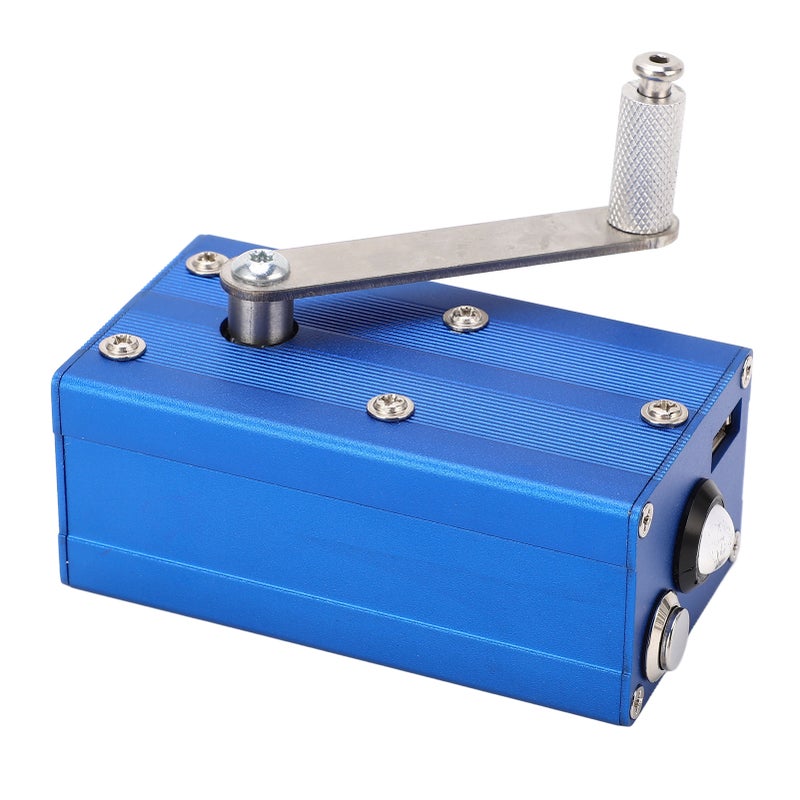 Hand Crank Generator: Aluminum Alloy & Stainless Steel Structure, 3 Phase Brushless DC Motor - Portable Emergency Charger for Outdoor Survival, Camping, Off Grid Use - Image 3