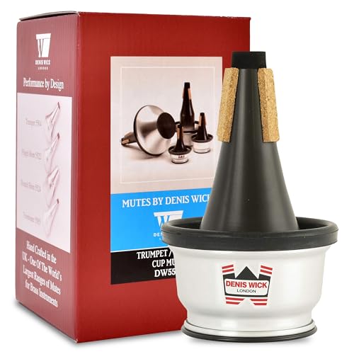 Denis Wick Adjustable Cup Mute for Trumpet or Cornet, 5531 - Hand-Spun Aluminum Mute and Adjustable Cup Position for Varied Tone - Ideal for Practice or Performance - 7.5 x 4.5 x 4.5 inches - Image 1