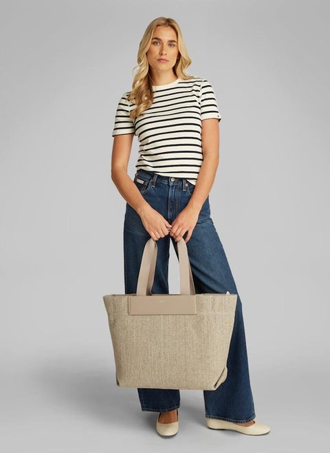 RAFFIA LARGE SHOPPER